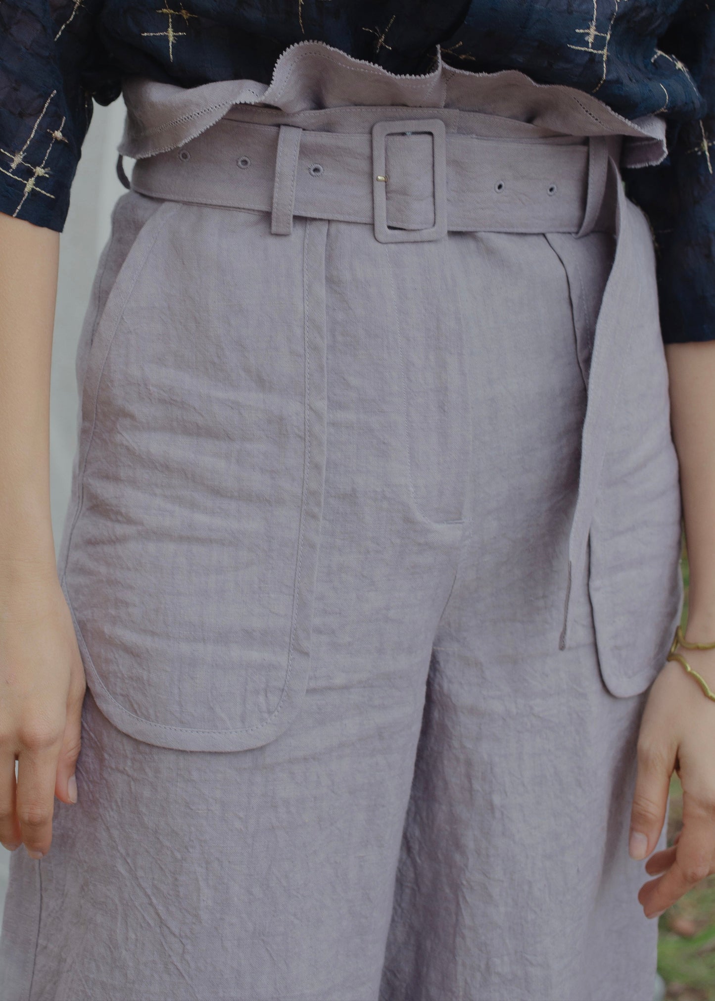 dish cloth linen pants (akebi)