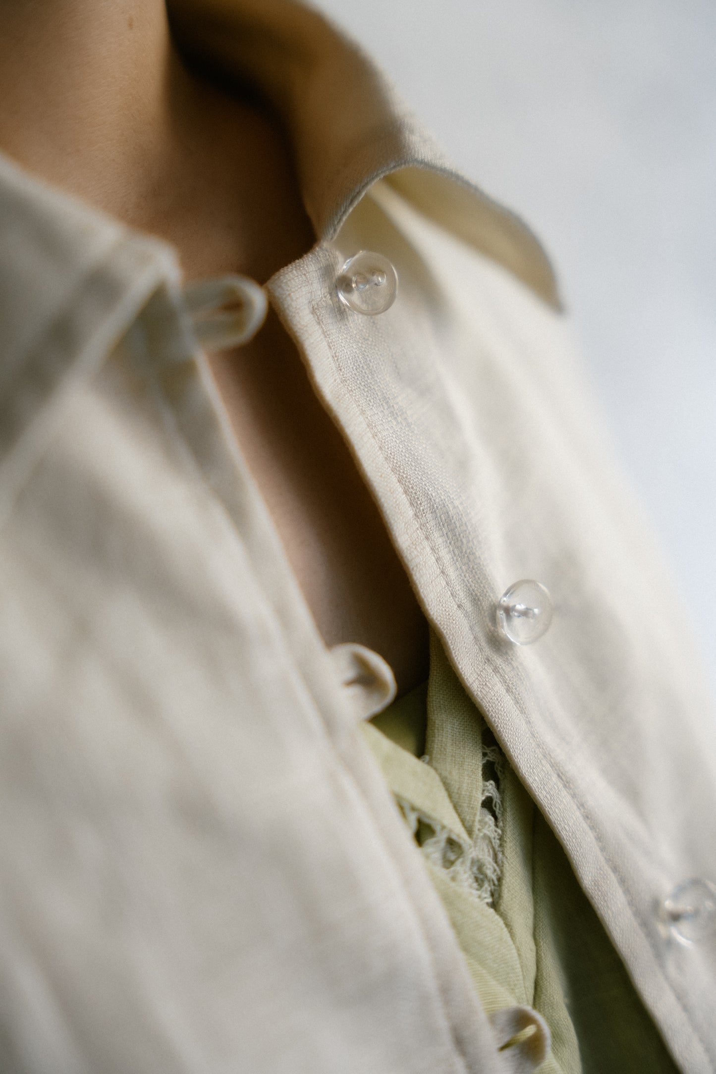 linen check short jacket