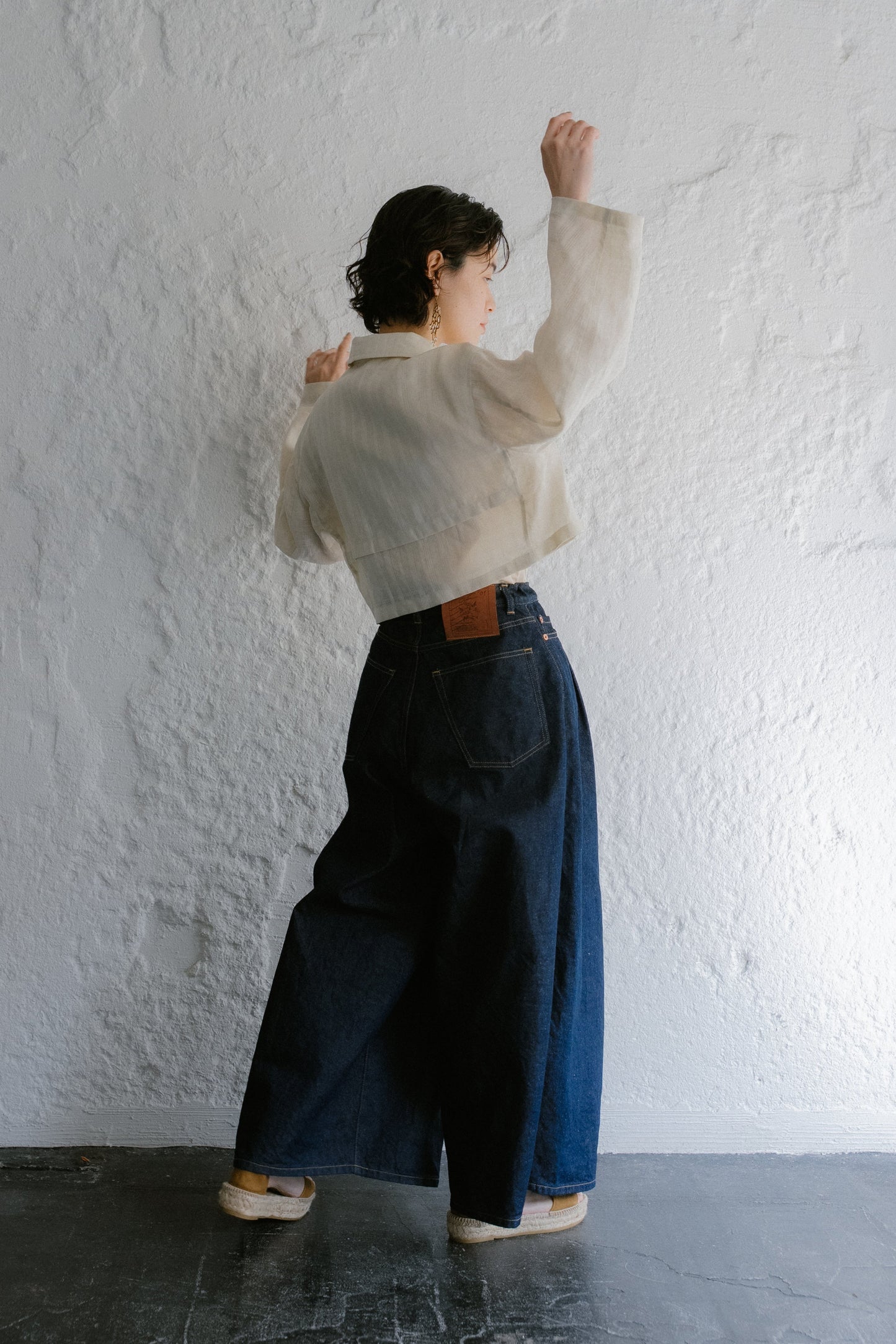 mailing stamp petal denim (indigo)