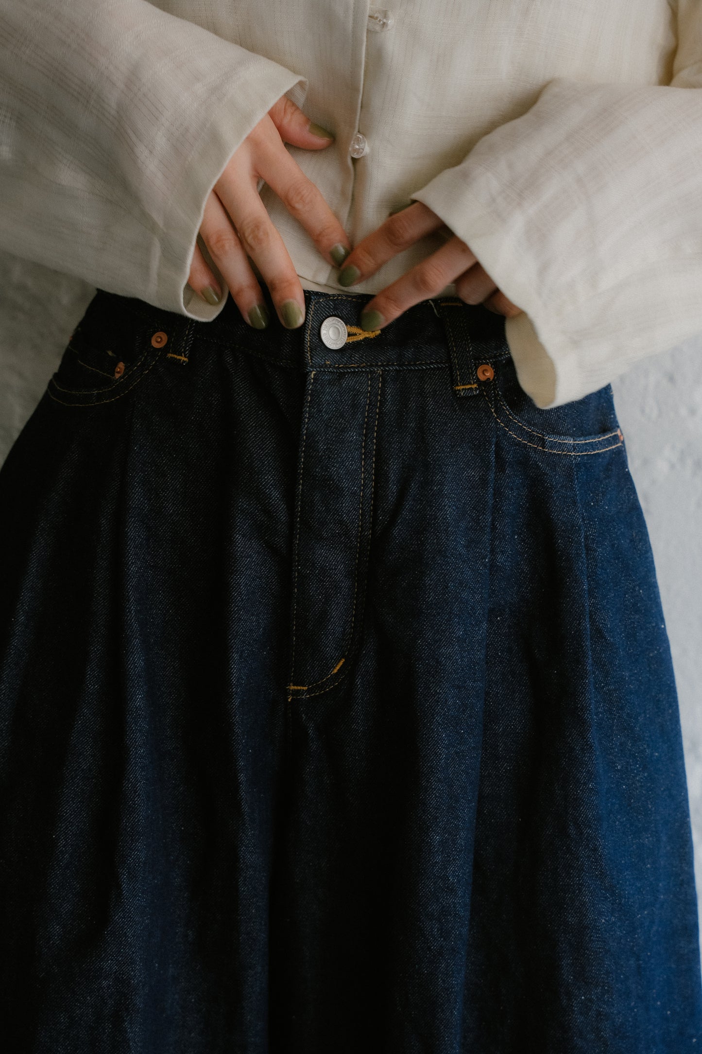 mailing stamp petal denim (indigo)