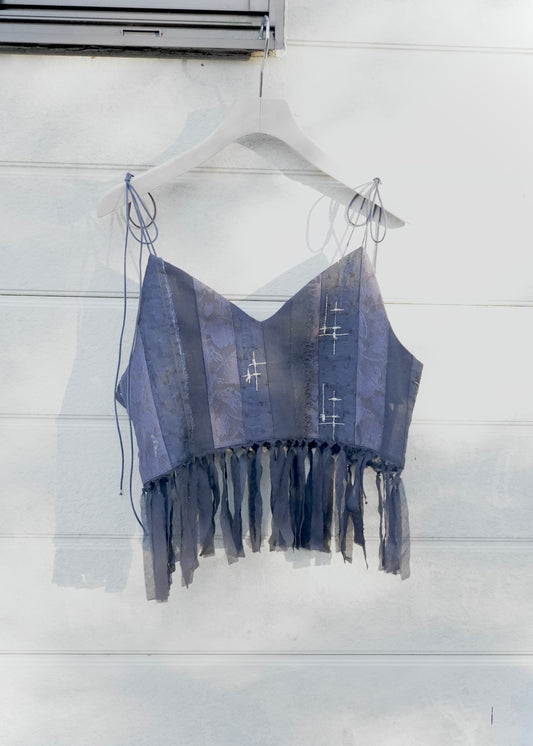 亮片貼花吊帶背心