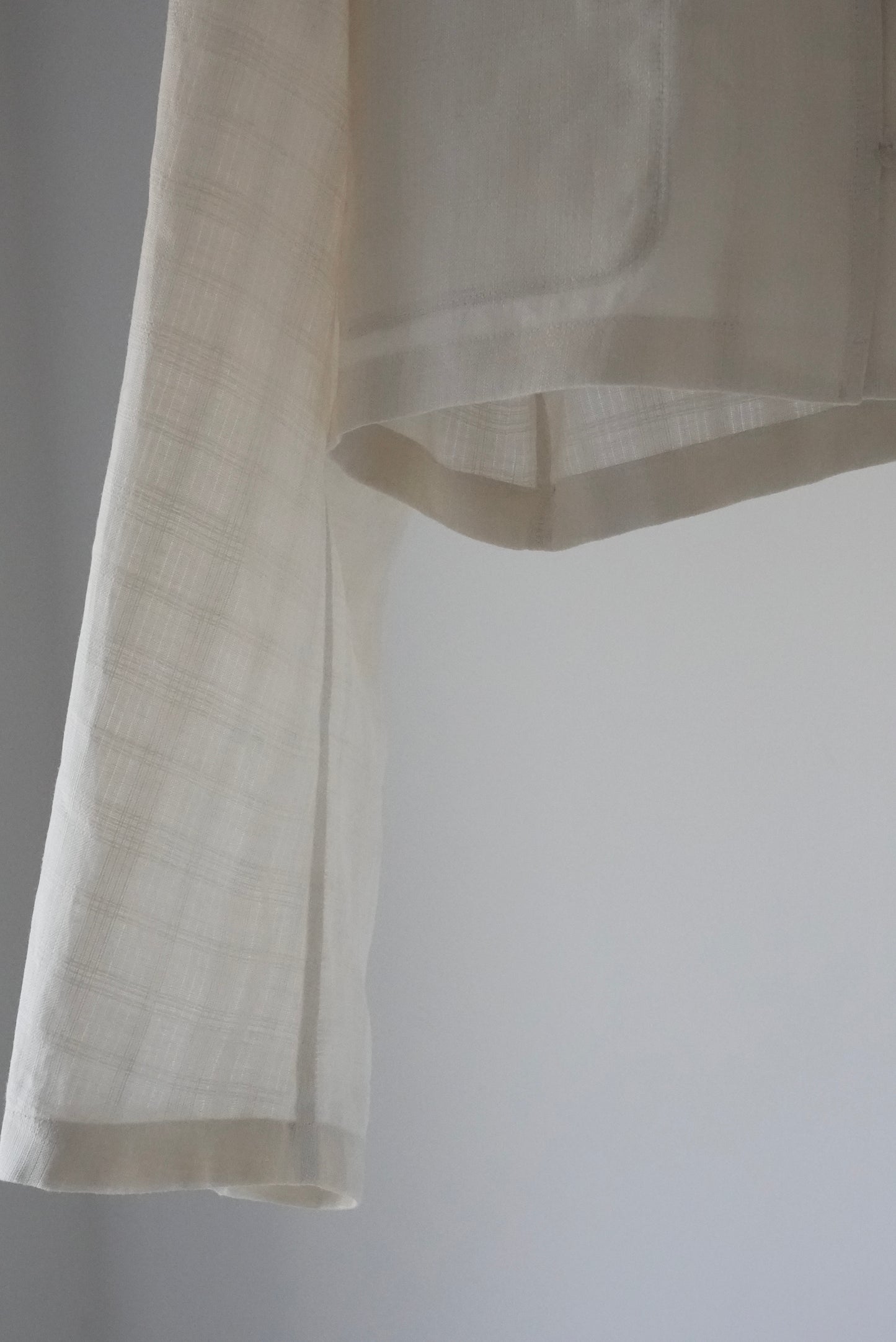 linen check short jacket