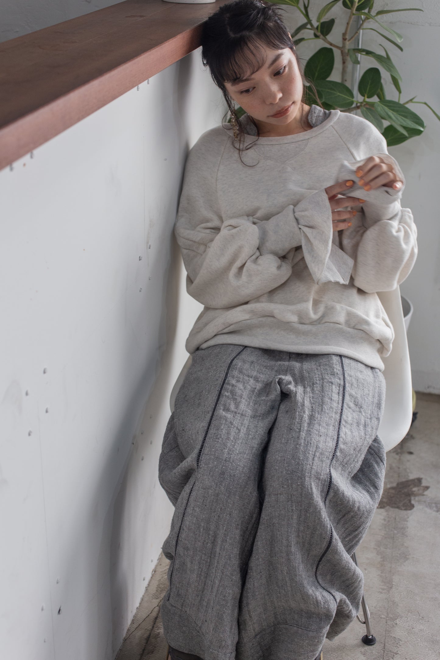 herringbone patch lace jump suit