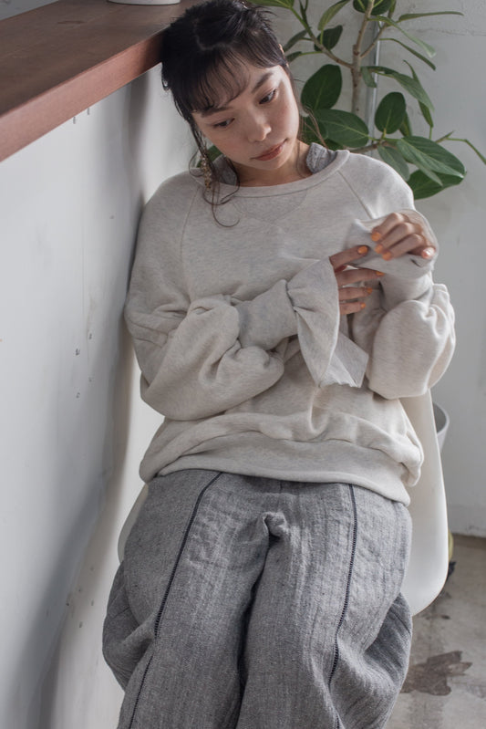 lib 綁帶袖套衫(白色)