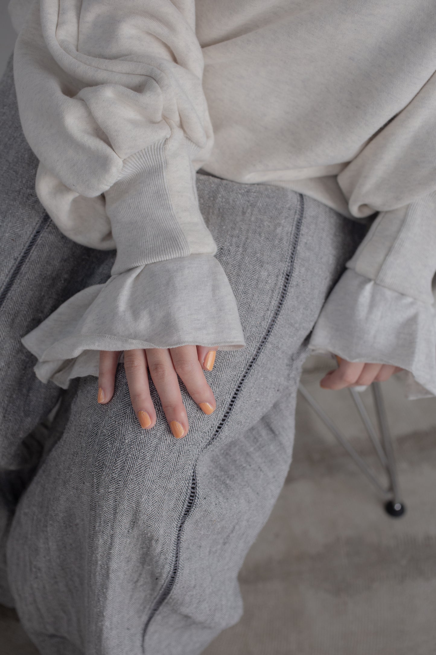 lib 綁帶袖套衫(白色)