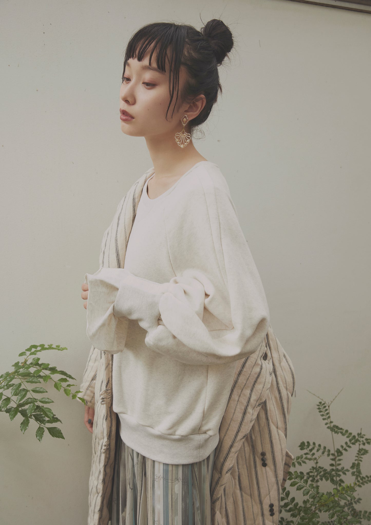 lib 綁帶袖套衫(白色)