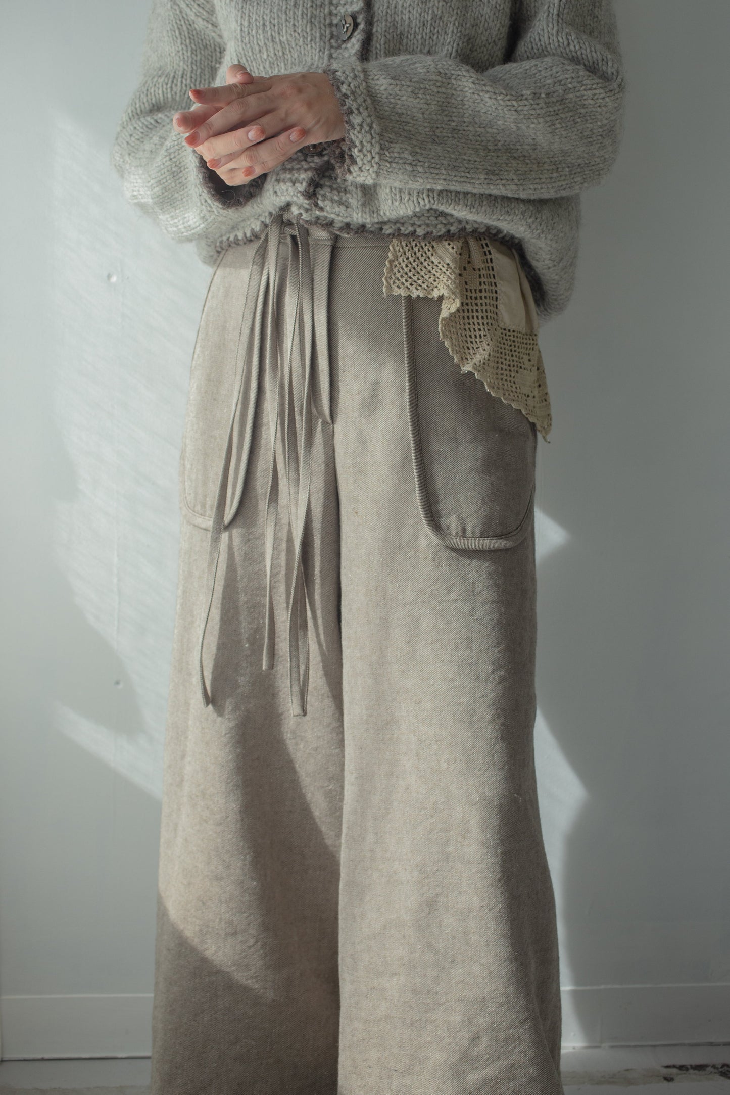 rùpo wool linen pants