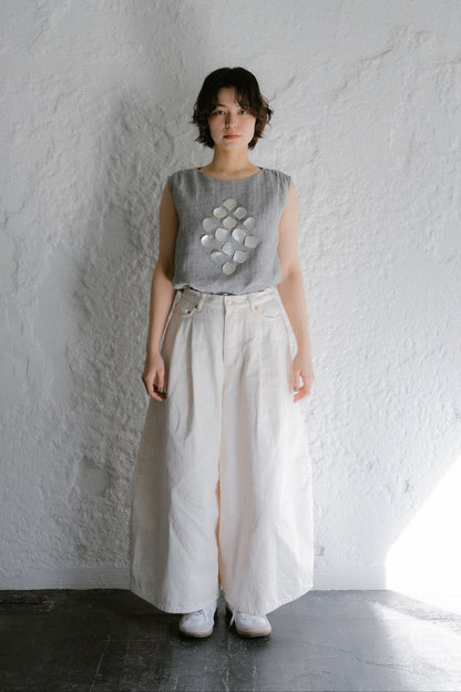 <ご予約商品> shell tops ( gray )