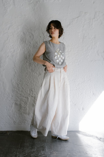 <ご予約商品> shell tops ( gray )