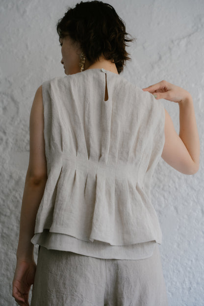 <ご予約商品> shell tops ( écru )