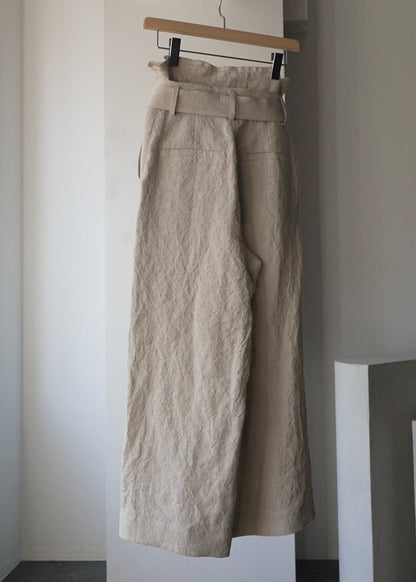 dish cloth linen pants (beige)