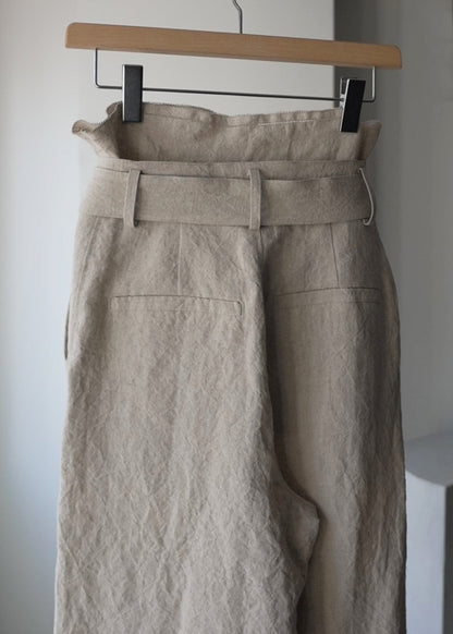 dish cloth linen pants (beige)