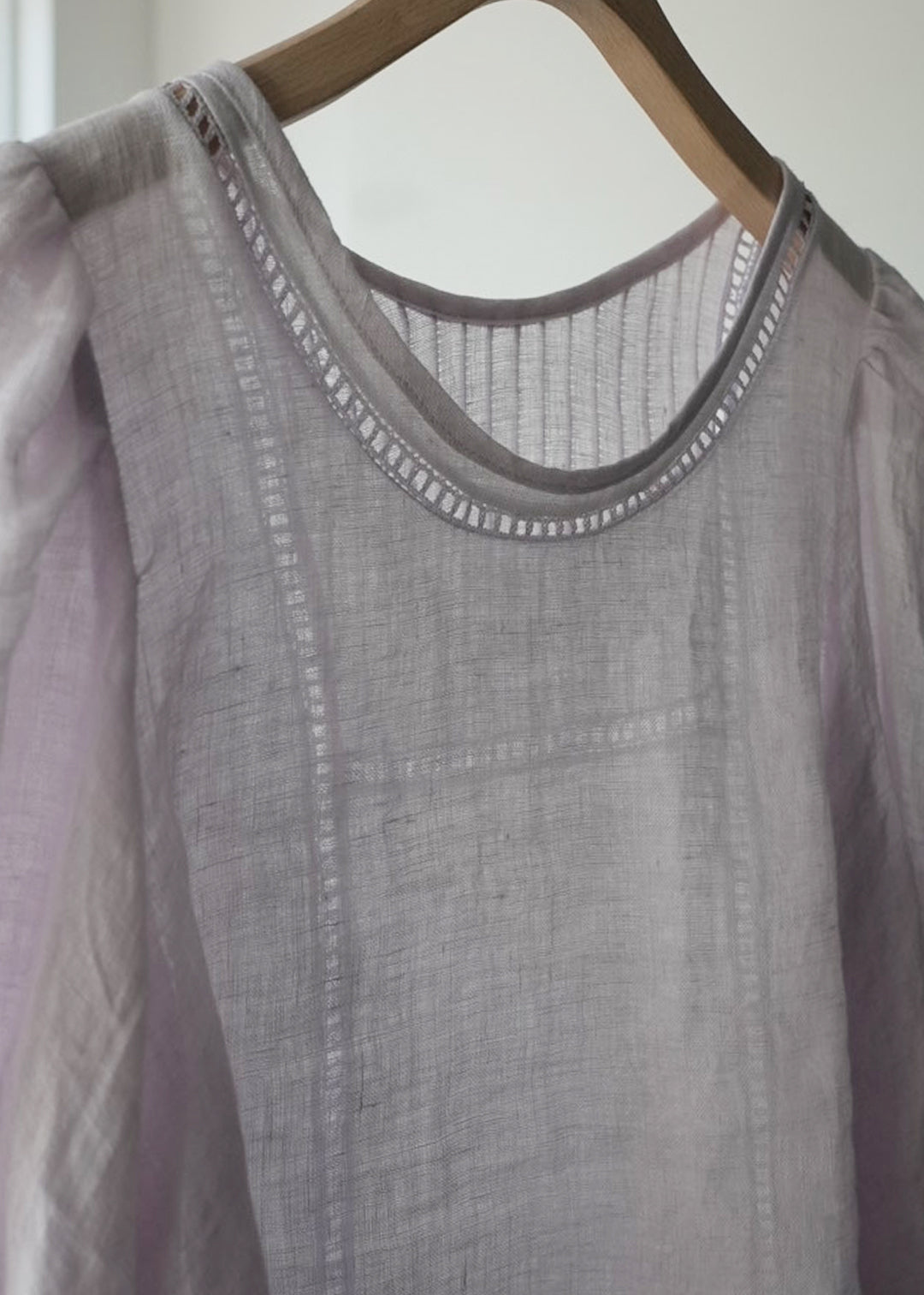 patch lace linen blouse (akebi)