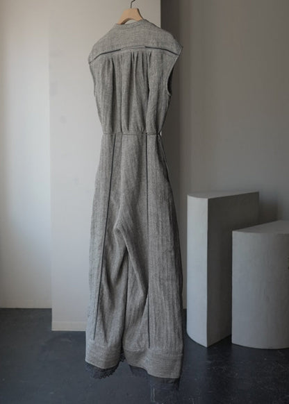 <ご予約商品> herringbone patch lace jump suit