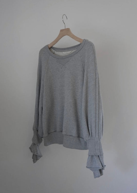 lib band sleeve pullover (gray)