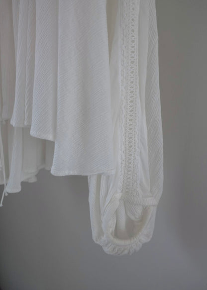 3ren ribbon blouse (white)