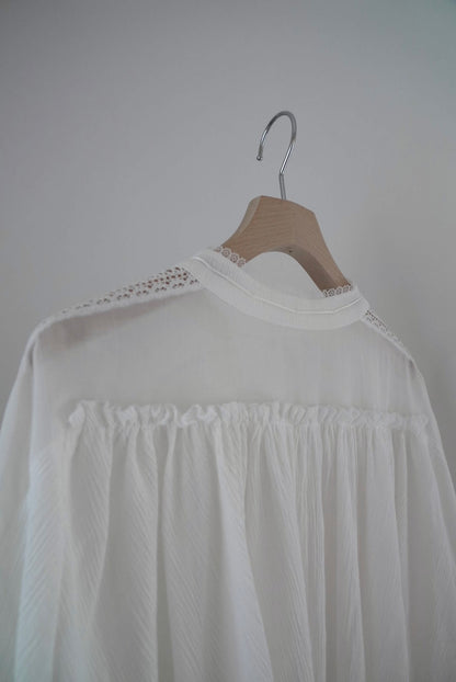 3ren ribbon blouse (white)