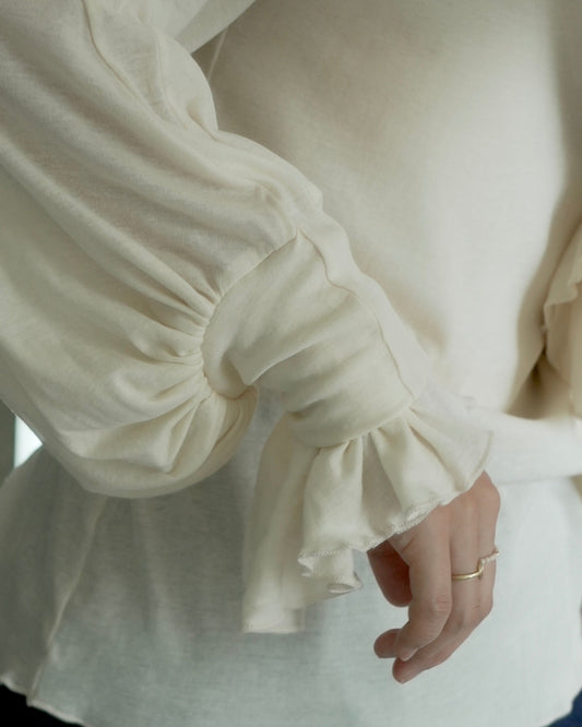 lib band long sleeve tops ( ecru )