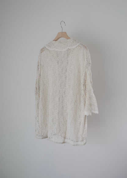 pottery rim lace shirt (écru)