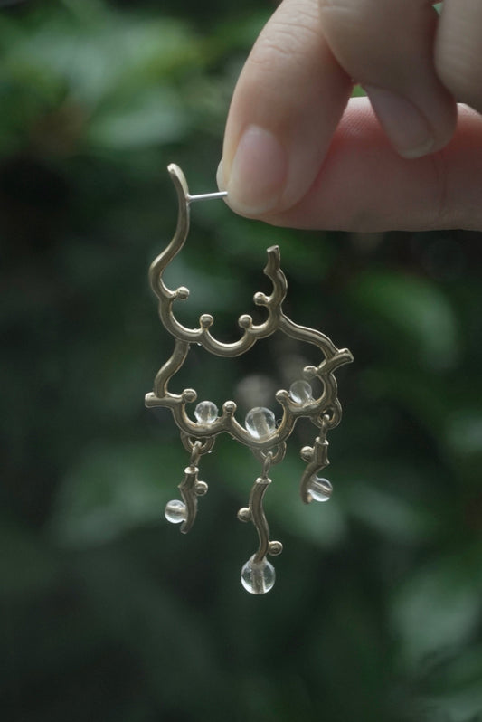 [ pre order ] chandelier series vol.6 "Dew" pierce & earring ( brass )