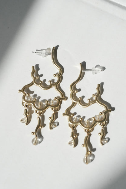 [ pre order ] chandelier series vol.6 "Dew" pierce & earring ( brass )