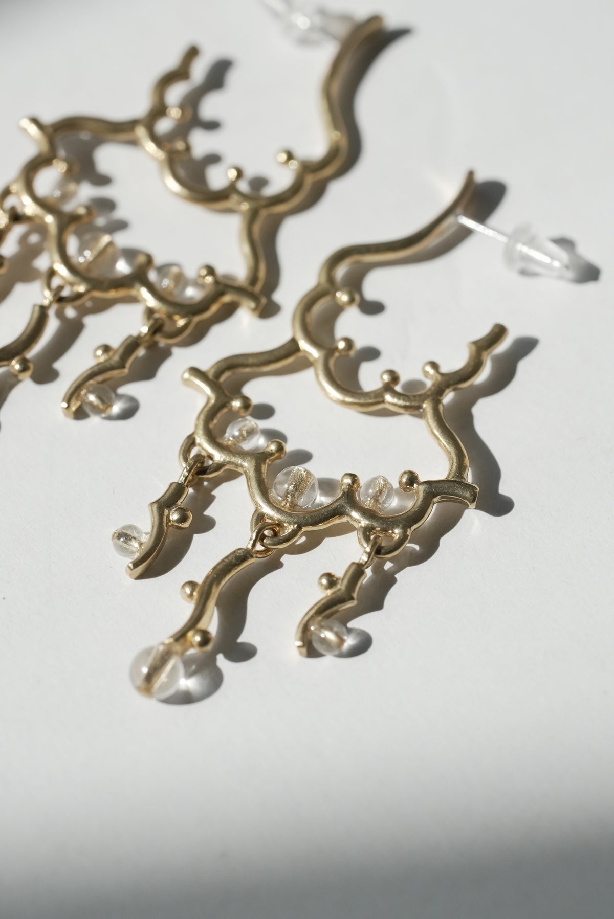 [ pre order ] chandelier series vol.6 "Dew" pierce & earring ( brass )