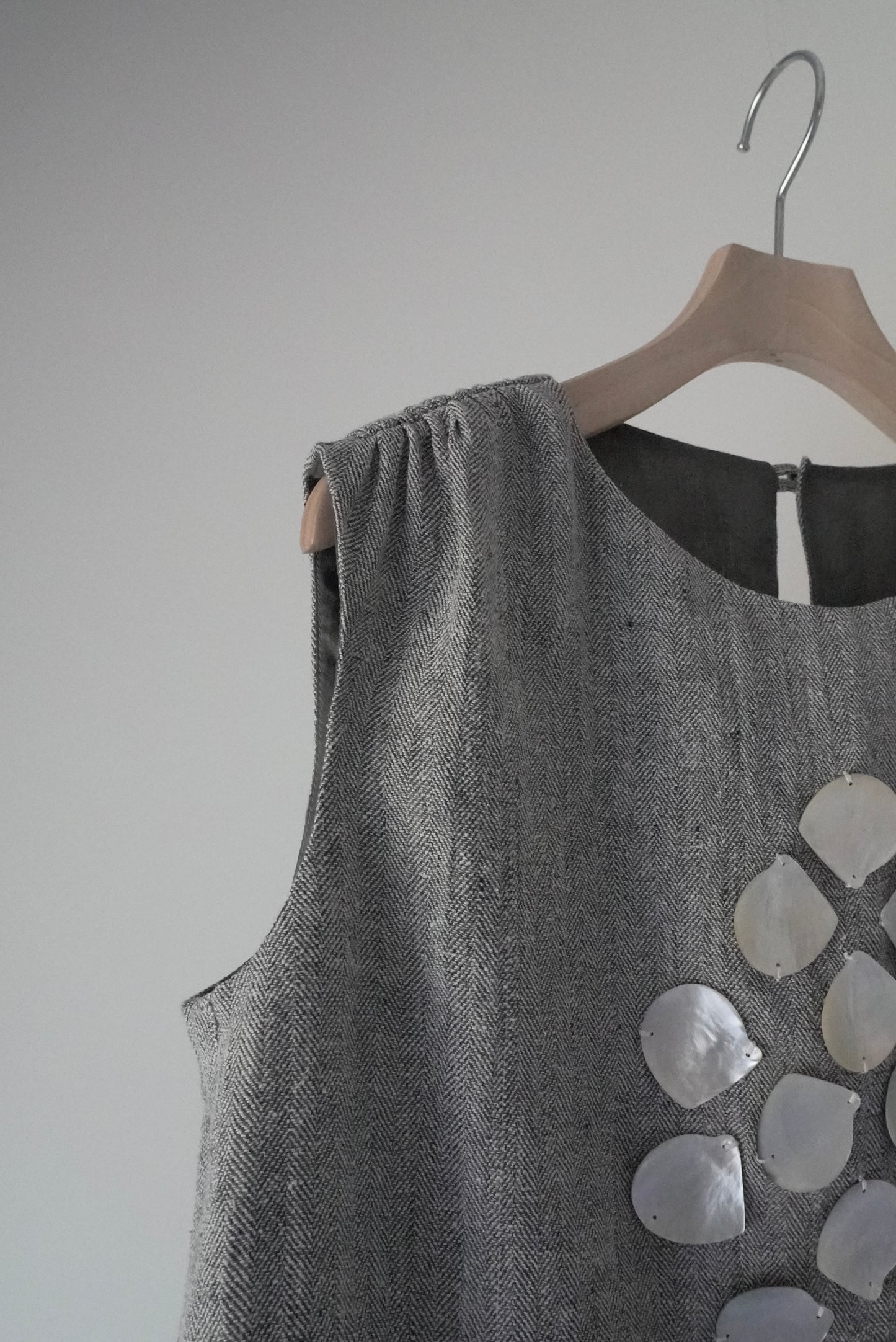 <ご予約商品> shell tops ( gray )