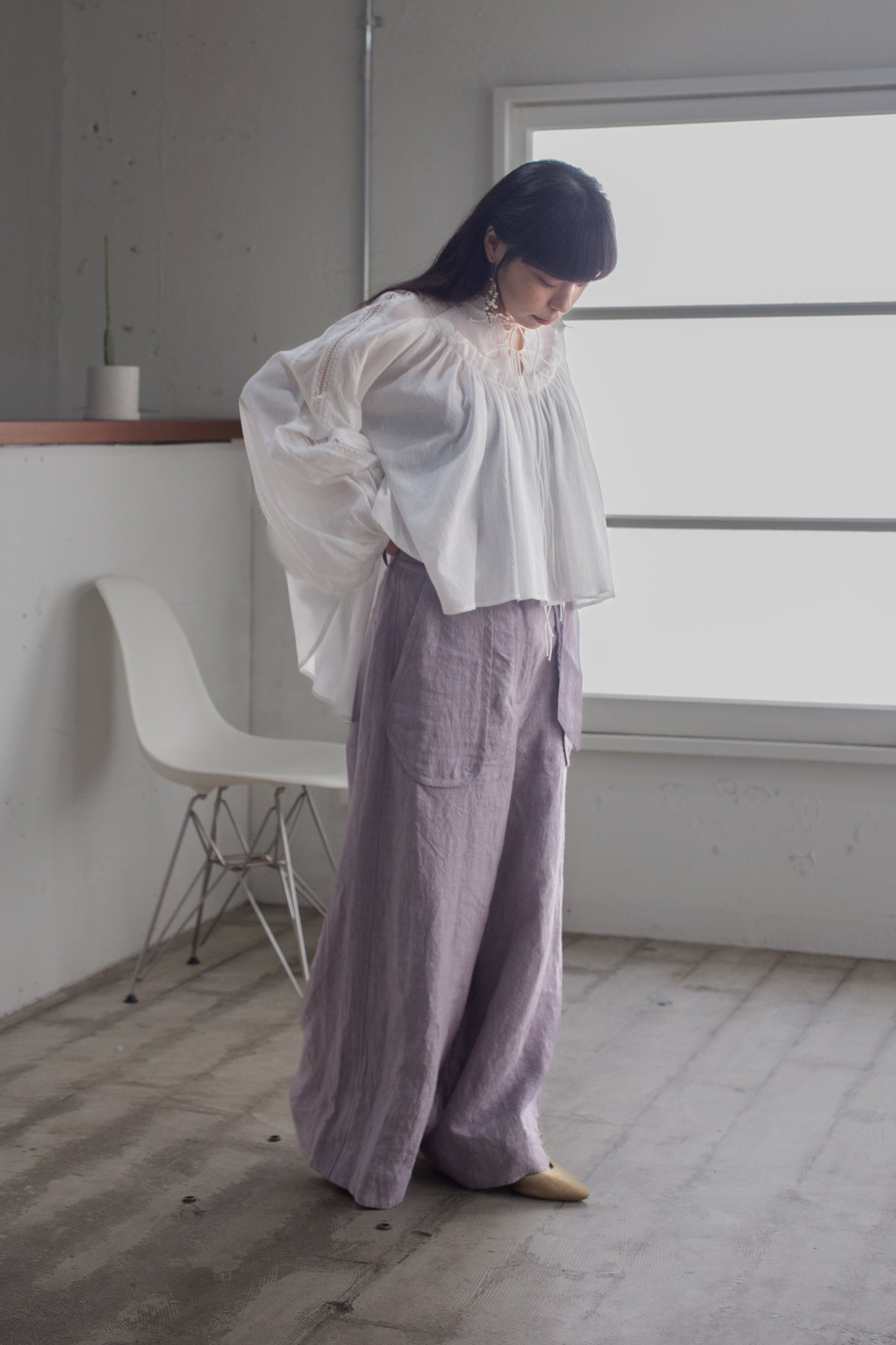 dish cloth linen pants (akebi)