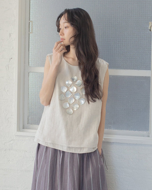 [訂位]貝殼上衣(écru)