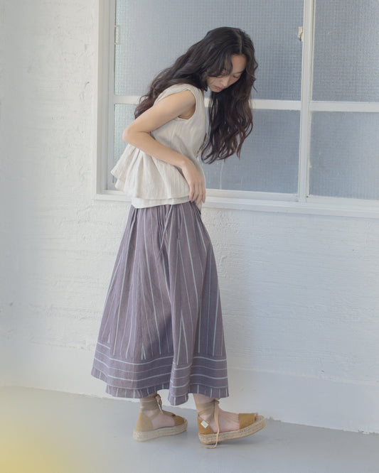 【預購】條紋睡衣裙